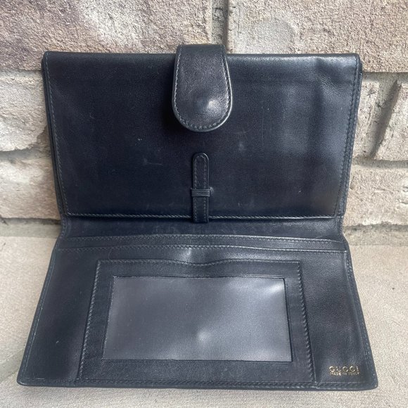 Gucci Vintage Rare Long Wallet w/ Kiss Lock - EUC! - Picture 7 of 16